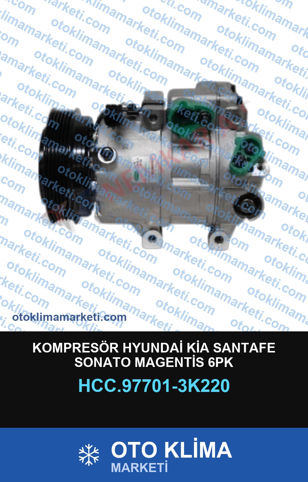 KOMPRESÖR HYUNDAİ KİA SANTAFE SONATO MAGENTİS 6PK