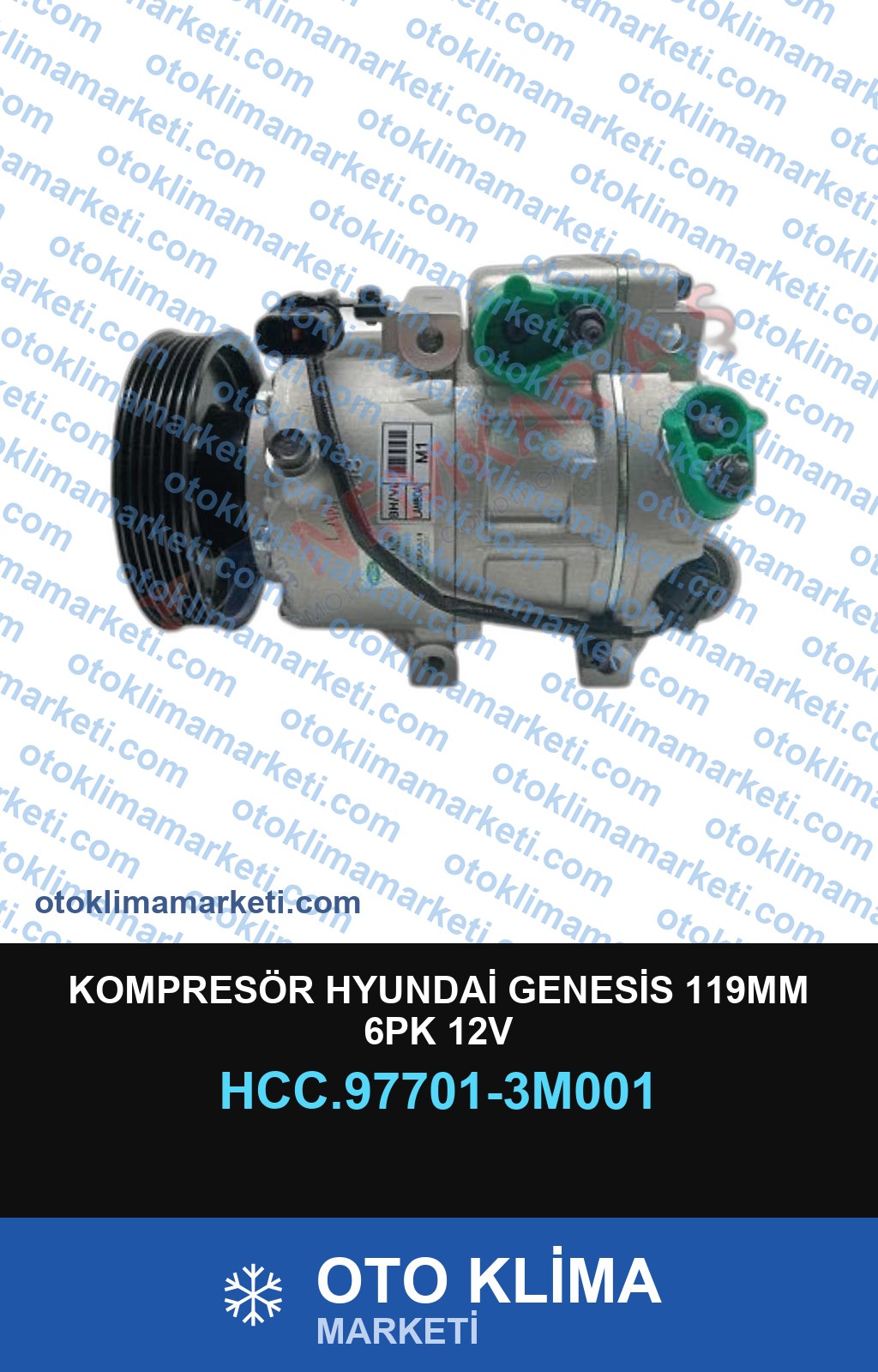 KOMPRESÖR HYUNDAİ GENESİS 119MM 6PK 12V