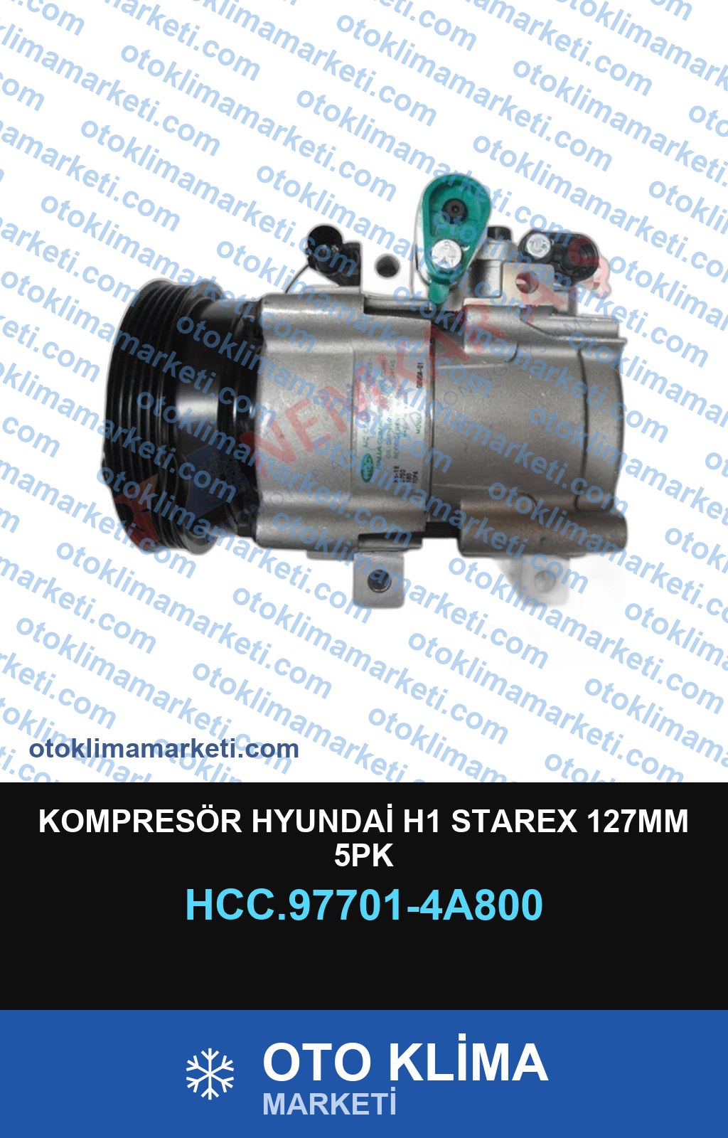 KOMPRESÖR HYUNDAİ H1 STAREX 127MM 5PK