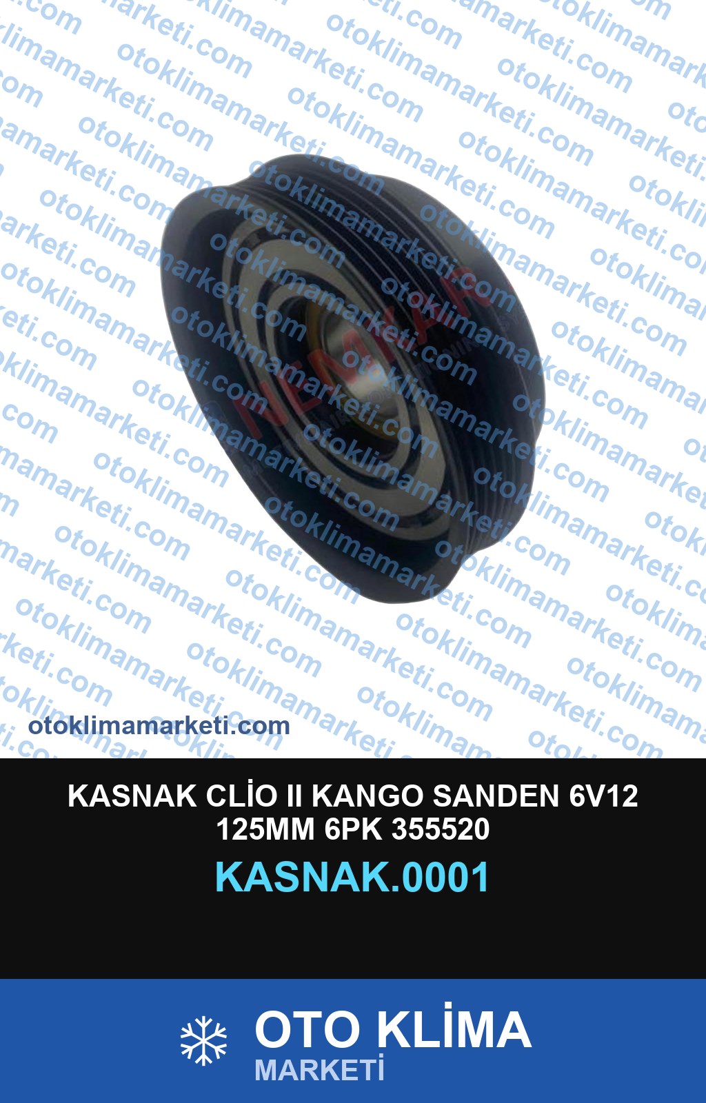KASNAK CLİO II KANGO SANDEN 6V12 125MM 6PK 355520