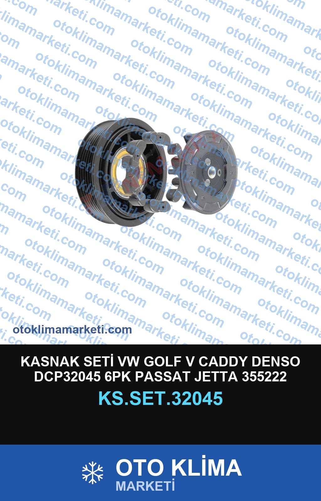 KASNAK SETİ VW GOLF V CADDY DENSO DCP32045 6PK PASSAT JETTA 355222