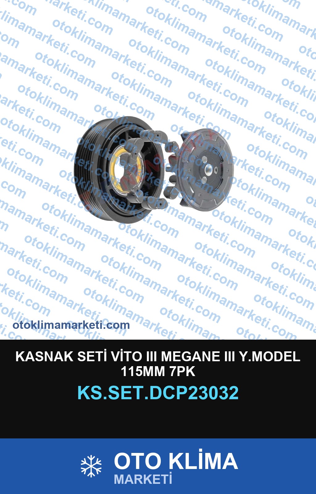 KASNAK SETİ VİTO III MEGANE III Y.MODEL 115MM 7PK