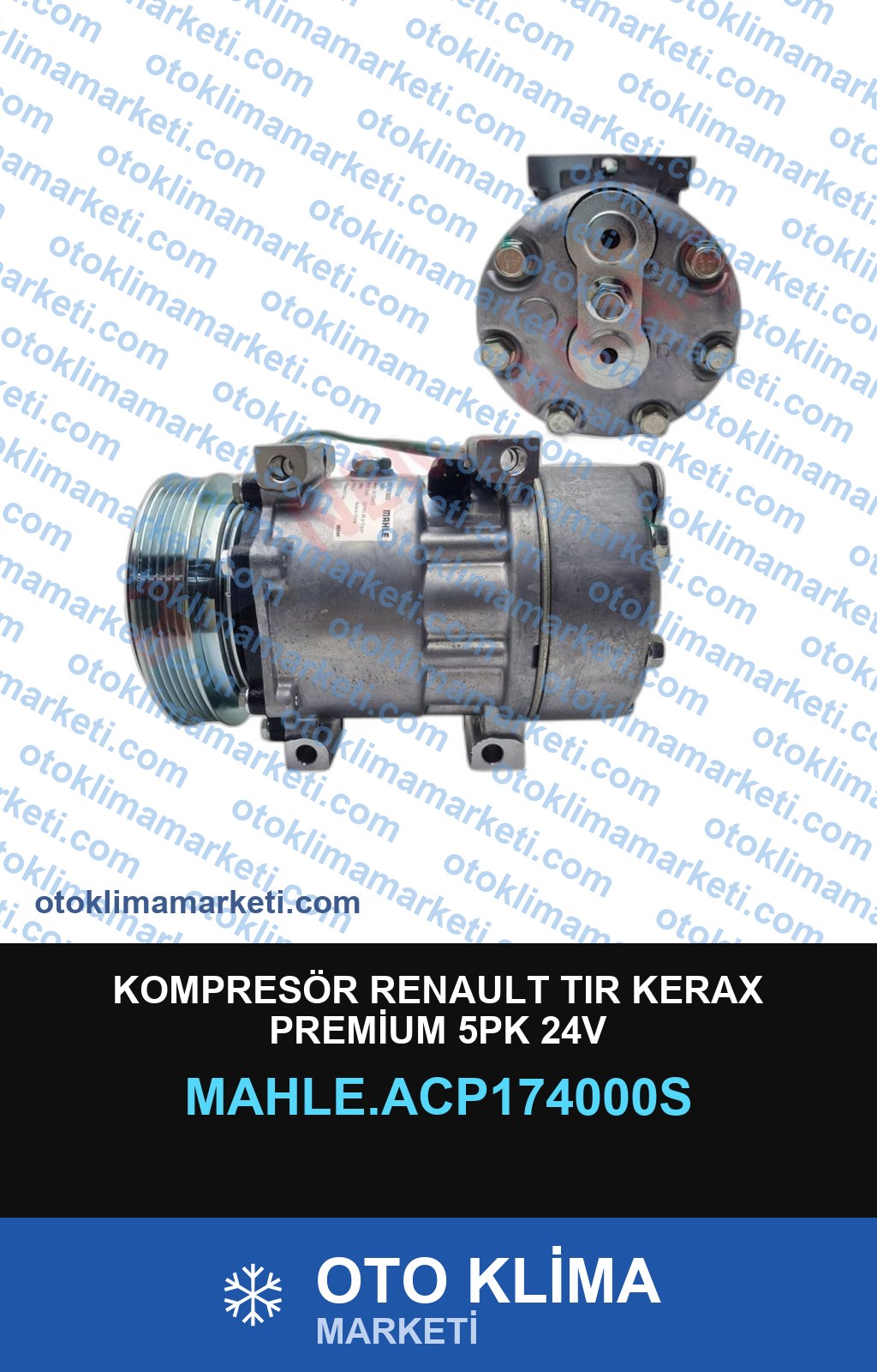KOMPRESÖR RENAULT TIR KERAX PREMİUM 5PK 24V