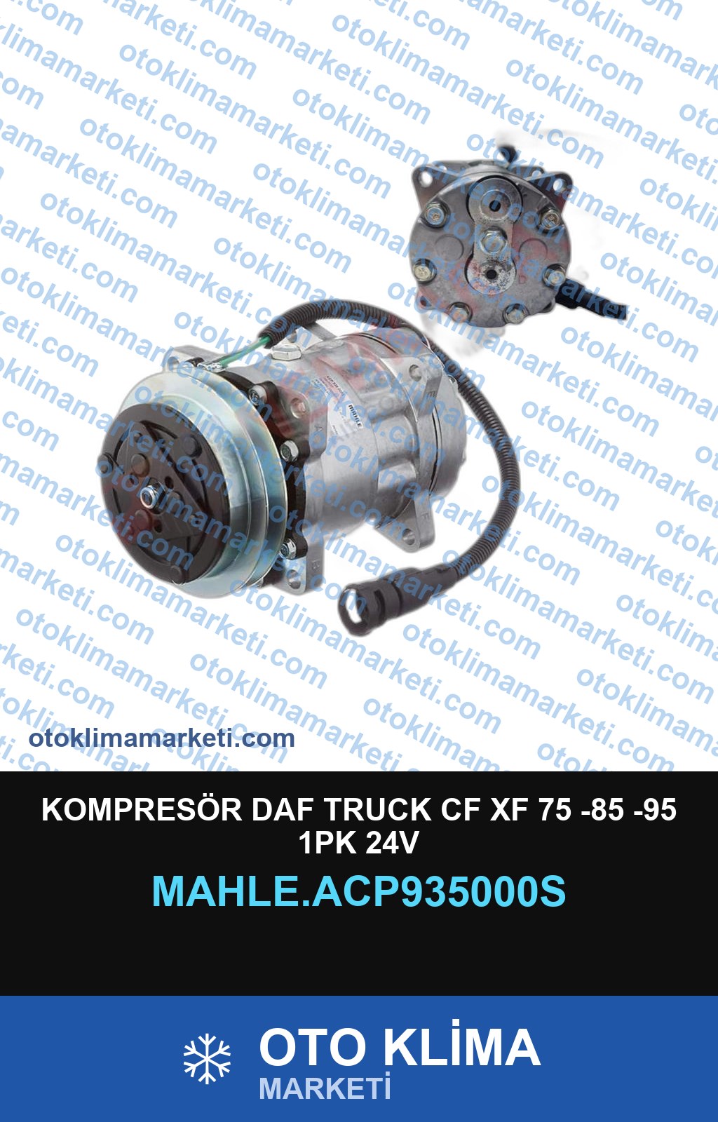 KOMPRESÖR DAF TRUCK CF XF 75 -85 -95 1PK 24V