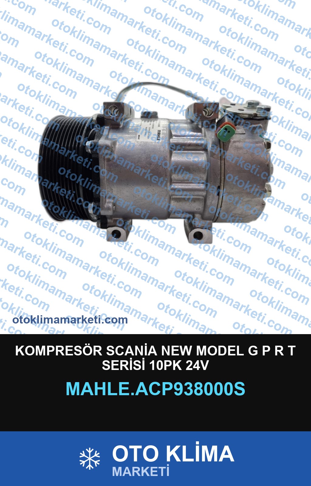 KOMPRESÖR SCANİA NEW MODEL G P R T SERİSİ 10PK 24V