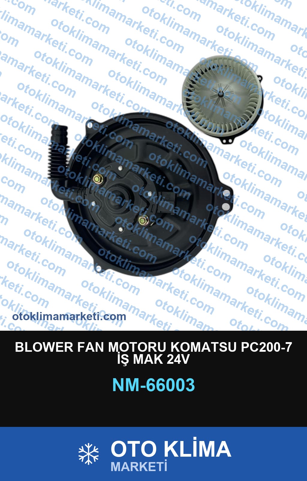 BLOWER FAN MOTORU KOMATSU PC200-7 İŞ MAK 24V