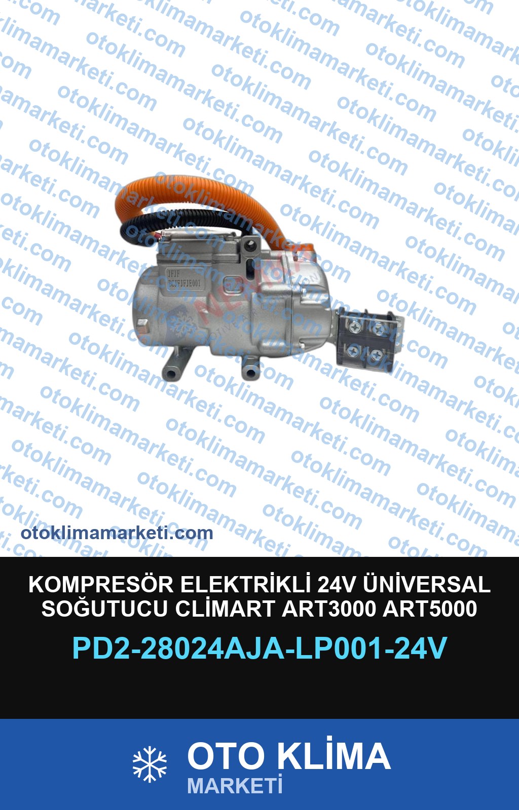 KOMPRESÖR ELEKTRİKLİ 24V ÜNİVERSAL SOĞUTUCU CLİMART ART3000 ART5000