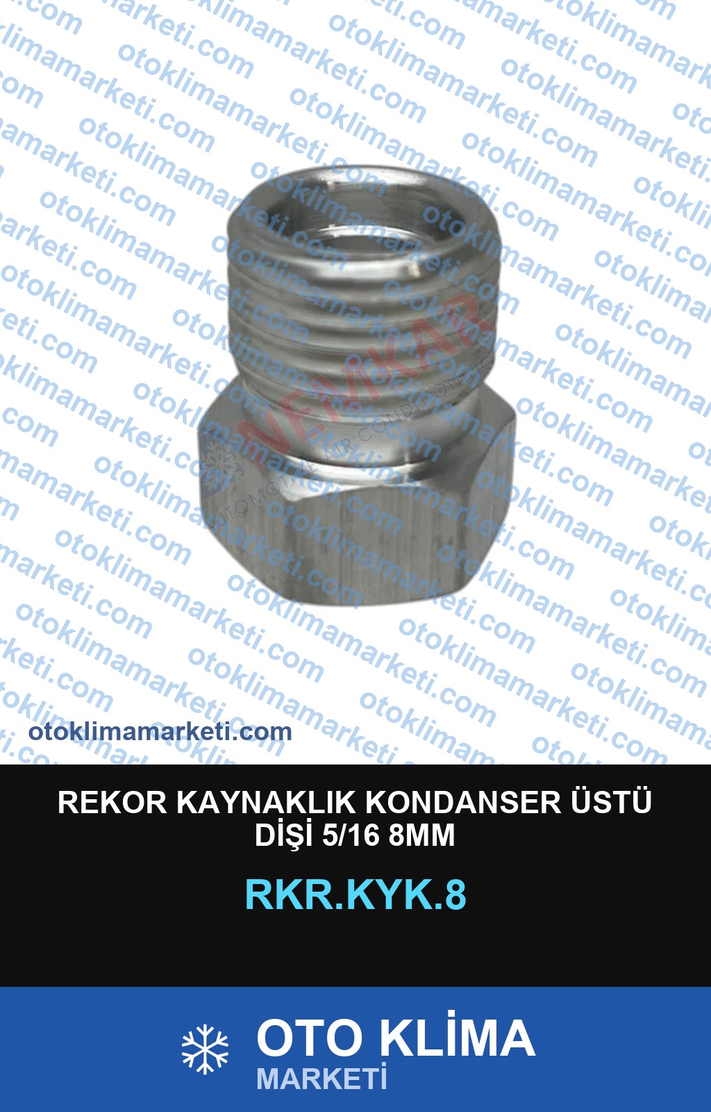 REKOR KAYNAKLIK KONDANSER ÜSTÜ DİŞİ 5/16 8MM