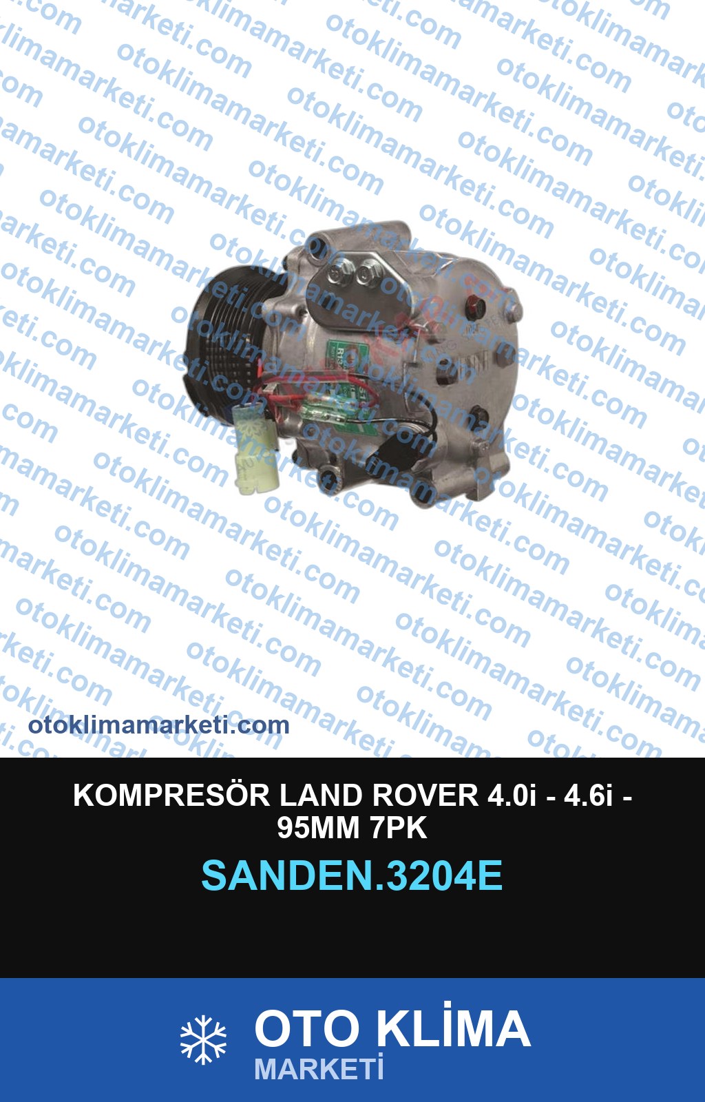 KOMPRESÖR LAND ROVER 4.0i - 4.6i - 95MM 7PK