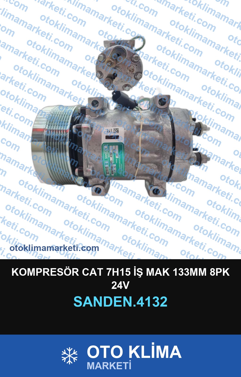 KOMPRESÖR CAT 7H15 İŞ MAK 133MM 8PK 24V