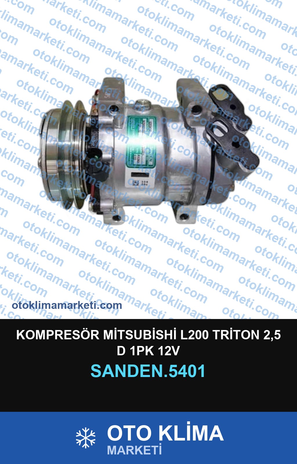 KOMPRESÖR MİTSUBİSHİ L200 TRİTON 2,5 D 1PK 12V
