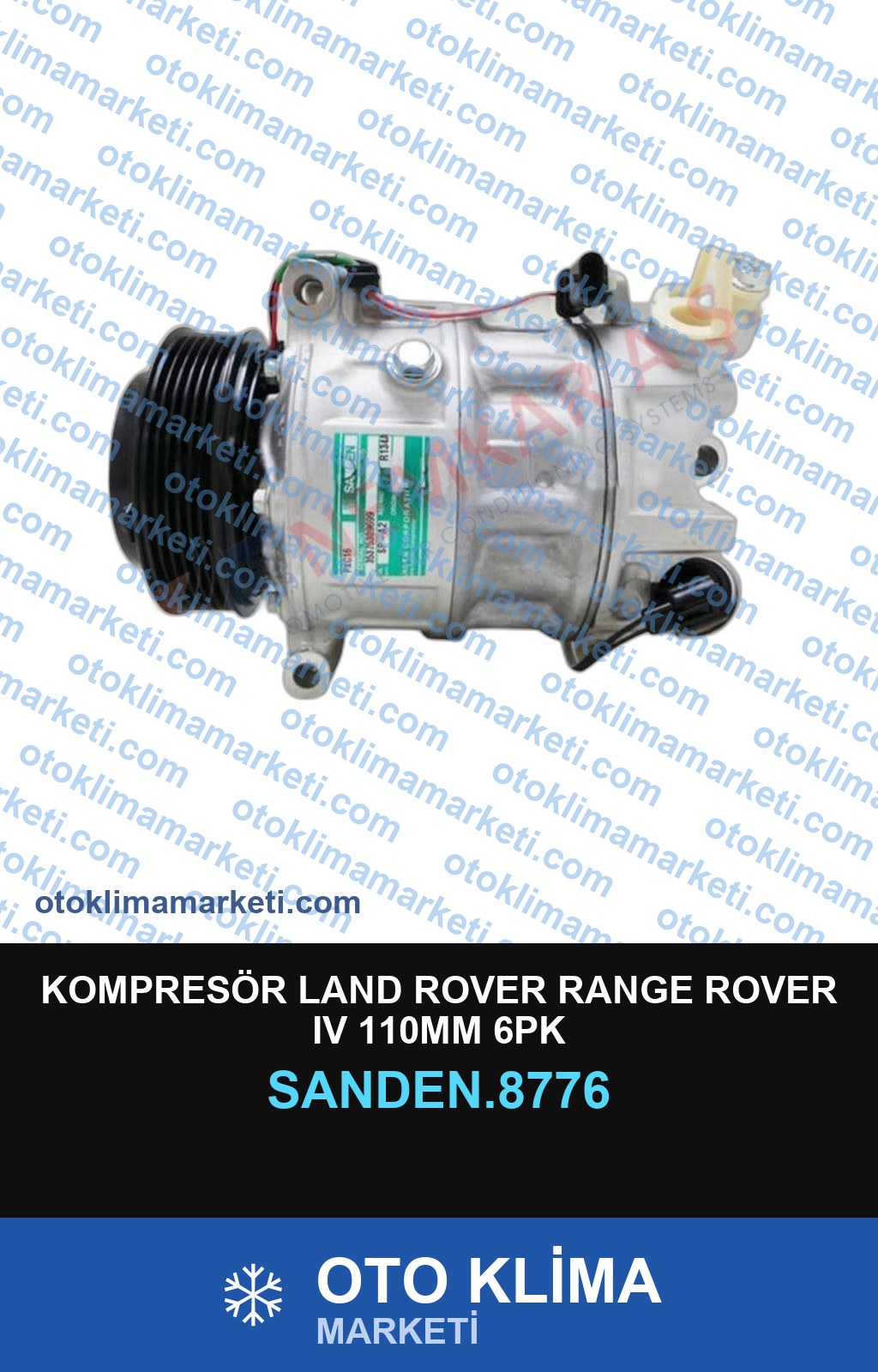 KOMPRESÖR LAND ROVER RANGE ROVER IV 110MM 6PK