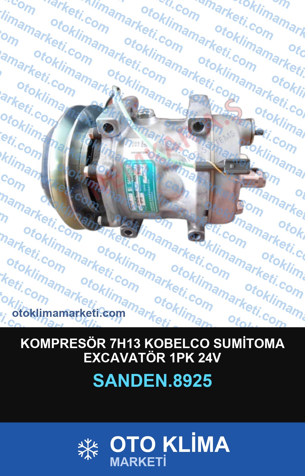 KOMPRESÖR 7H13 KOBELCO SUMİTOMA EXCAVATÖR 1PK 24V