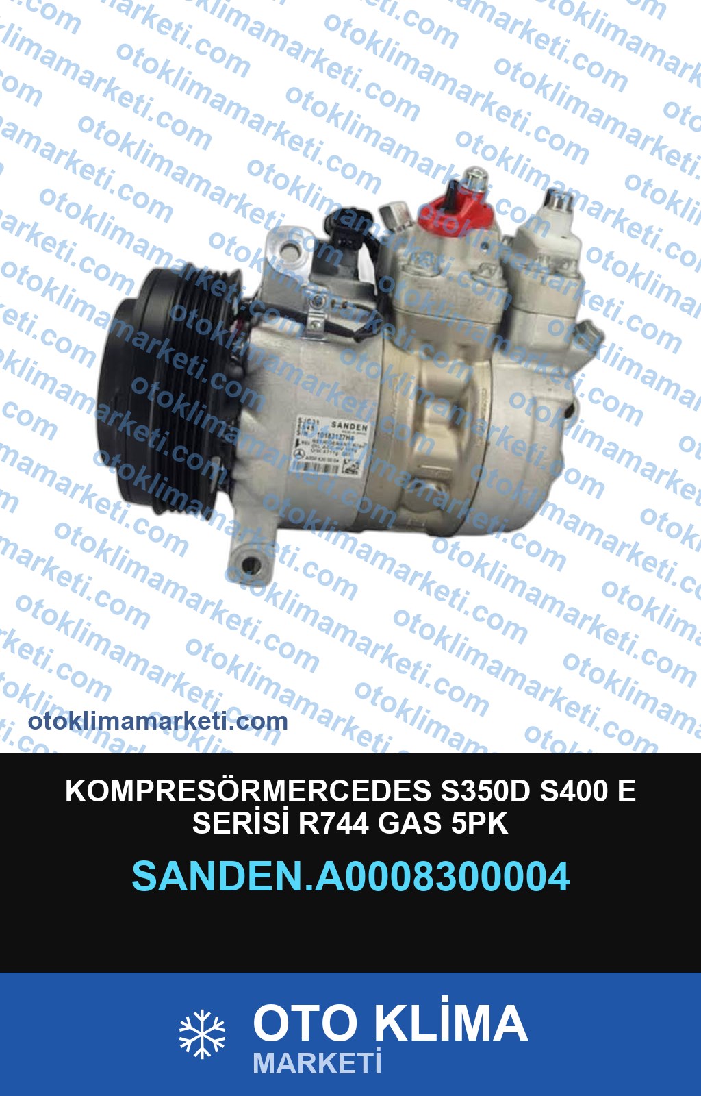 KOMPRESÖRMERCEDES S350D S400 E SERİSİ R744 GAS 5PK
