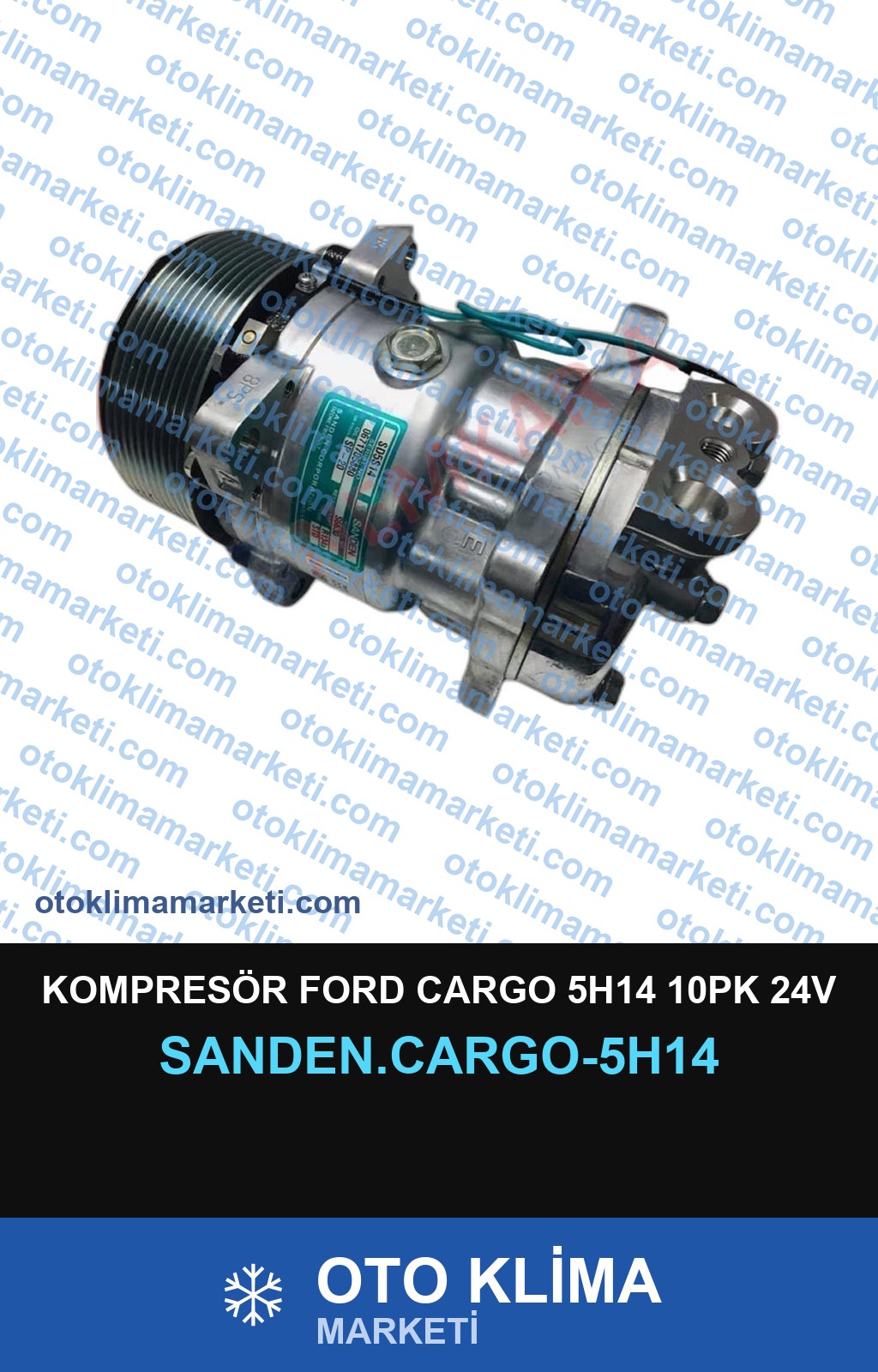 KOMPRESÖR FORD CARGO 5H14 10PK 24V