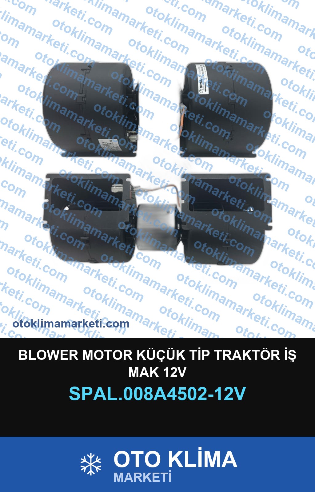 BLOWER MOTOR KÜÇÜK TİP TRAKTÖR İŞ MAK 12V