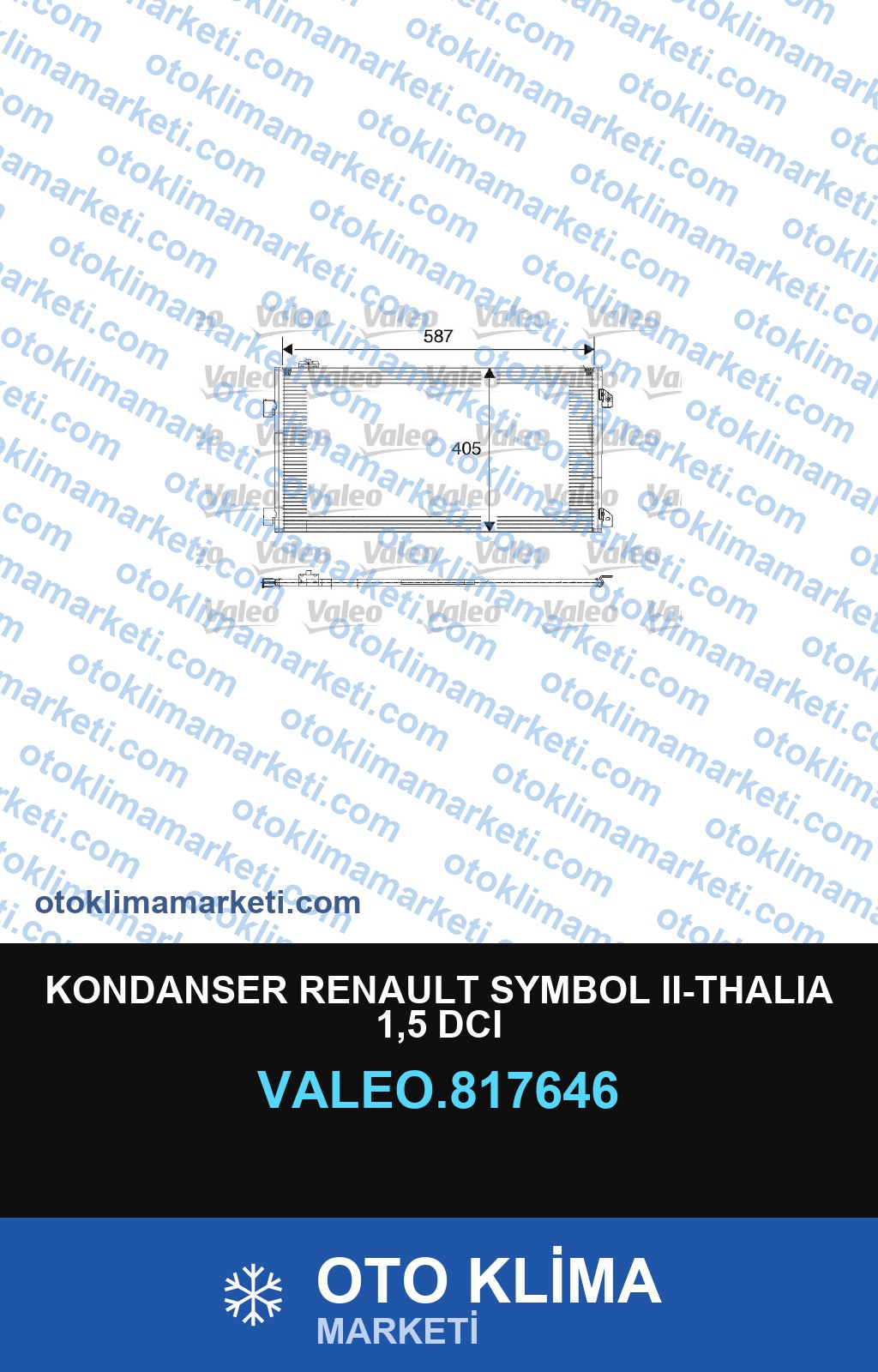 KONDANSER RENAULT SYMBOL II-THALIA 1,5 DCI