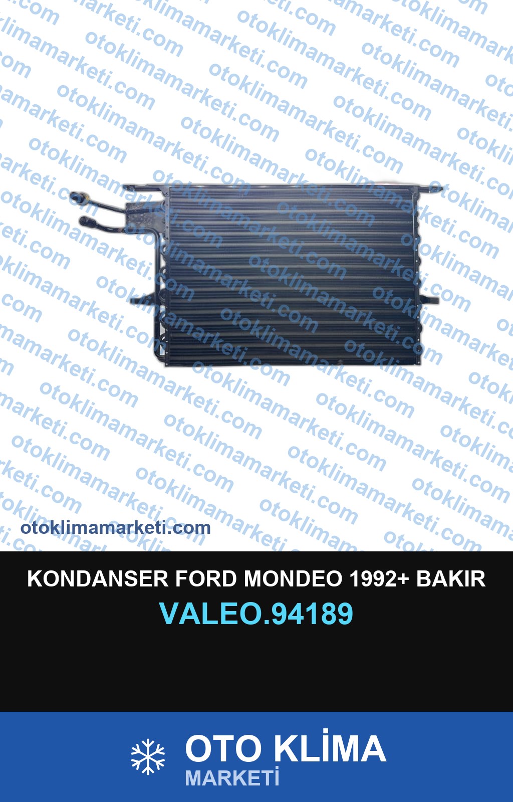 KONDANSER FORD MONDEO 1992+ BAKIR