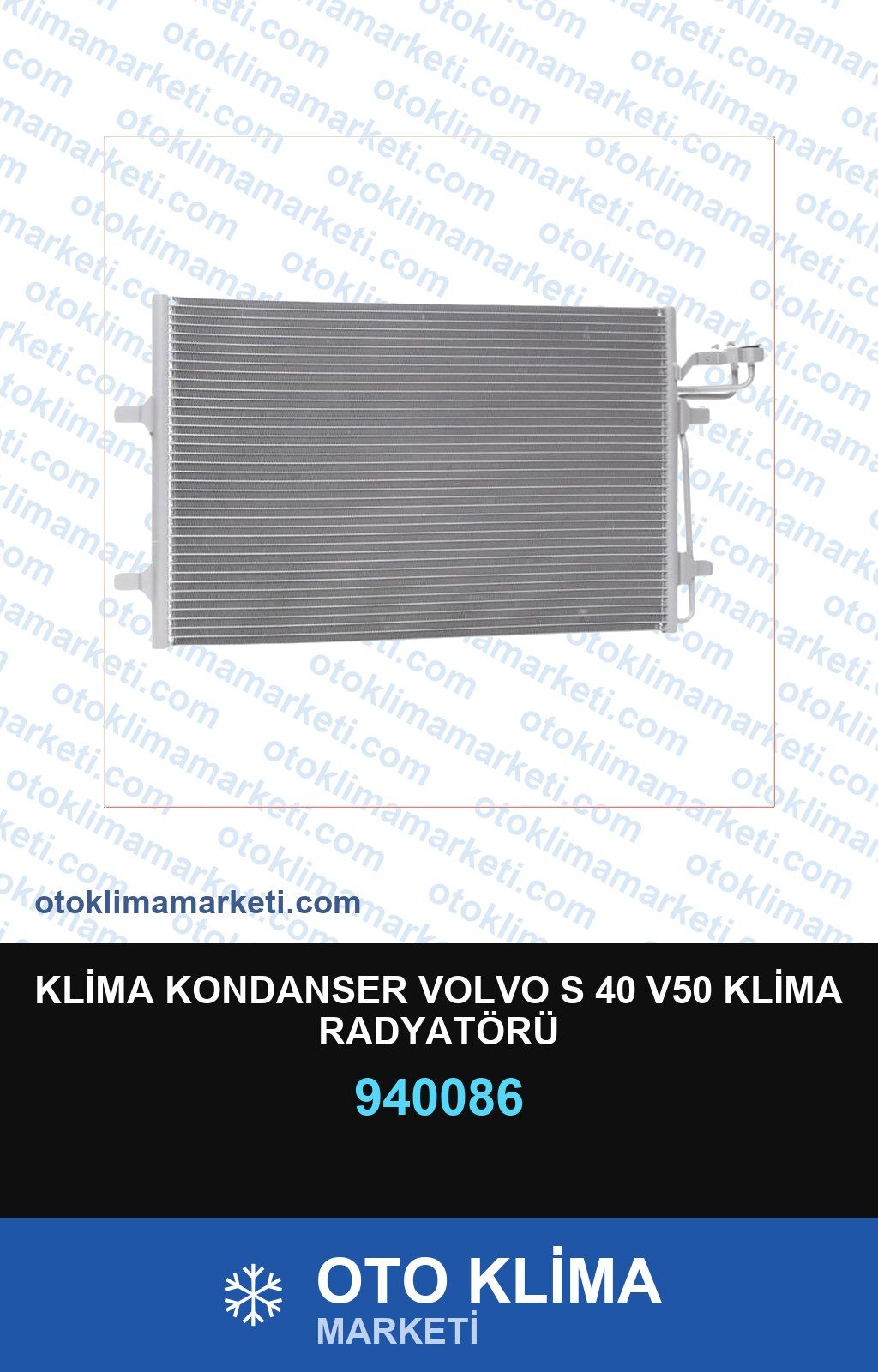 Klima Kondanser Volvo S 40 V50 Klima Radyatörü — KONDENSER / RADYATÖR — Uyumlu: VOLVO