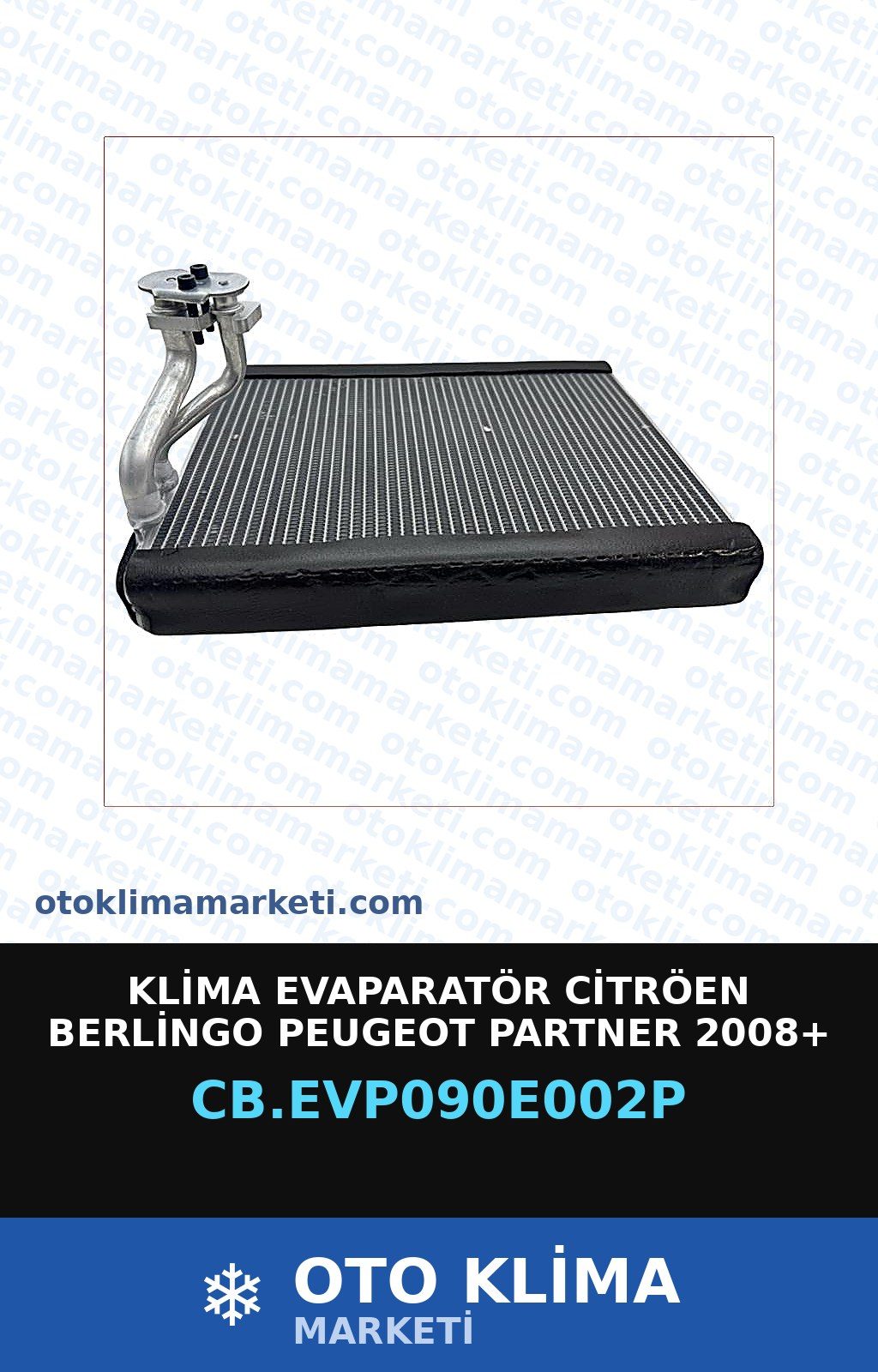Klima Evaporatör Citröen Berlingo Peugeot Partner   2008+ (225-315-38MM) — EVAPORATÖR