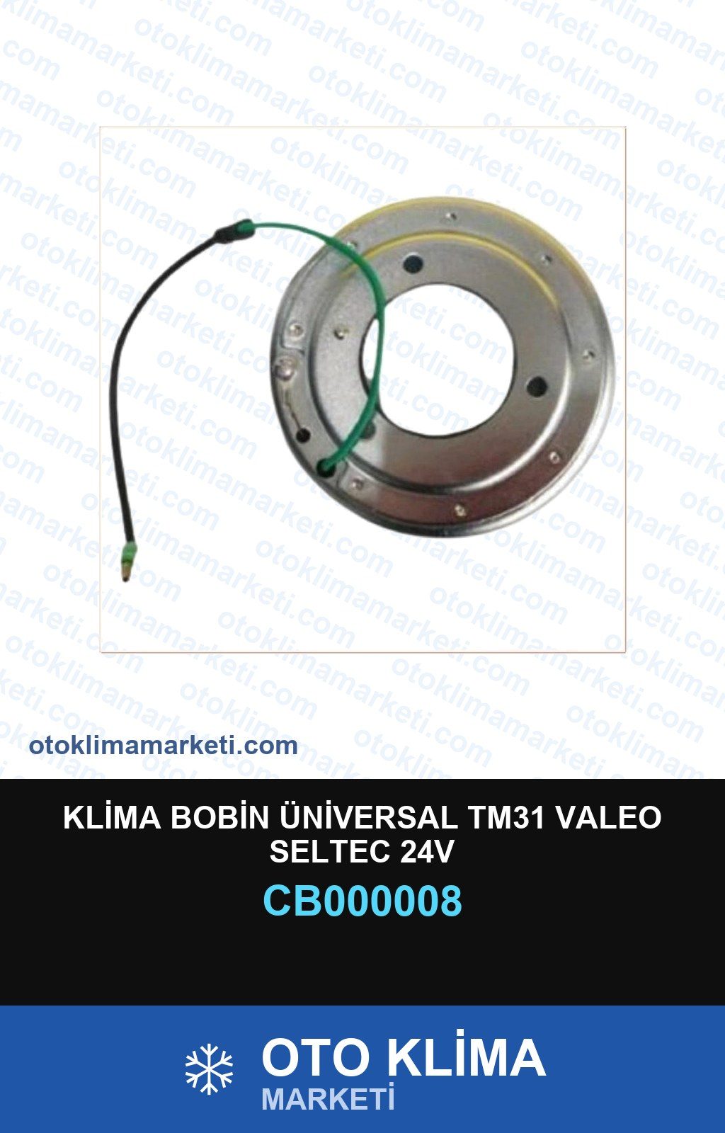 Klima Bobini Üniversal TM31 Valeo Seltec 24V — BOBİN / MANYETİK — Uyumlu: ÜNİVERSAL