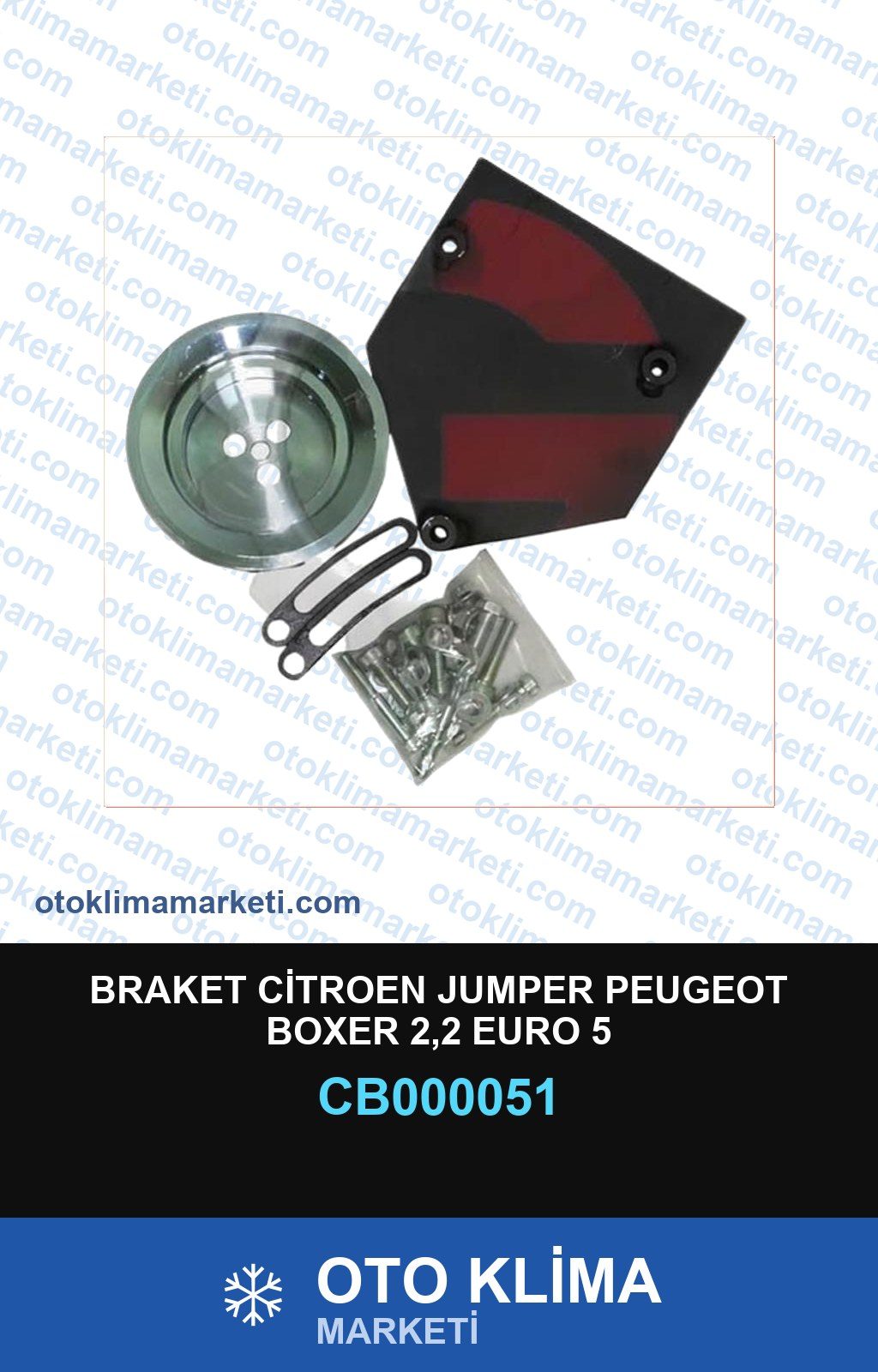 Klima Braket Citroen Jumper Peugeot Boxer 2,2 Euro 5 — BRAKET / BAĞLANTI EKİPMANLARI — Uyumlu: CITROEN, PEUGEOT
