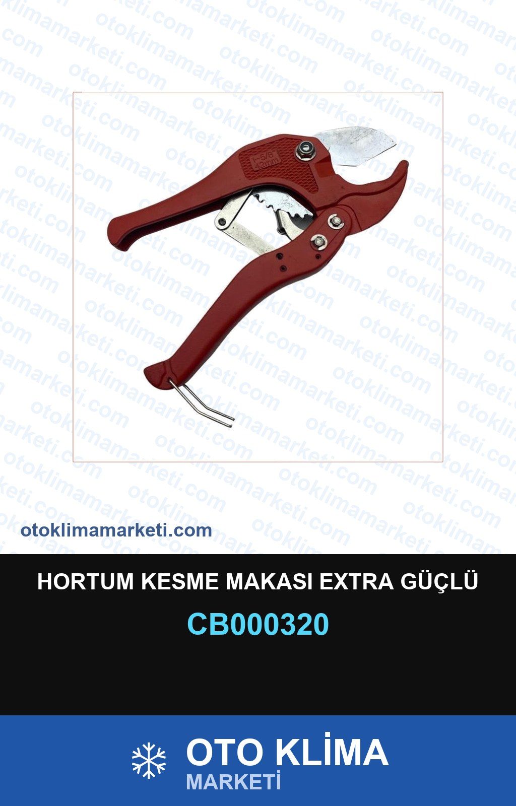 Klima Hortum Kesme Makası Extra Güçlü — SERVİS EKİPMANI — Uyumlu: ÜNİVERSAL