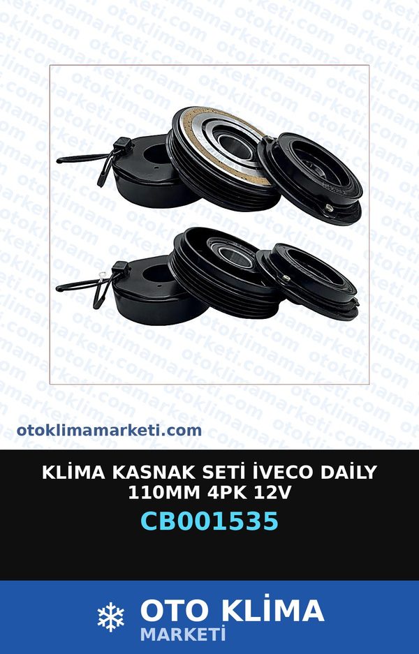 Klima Kasnak Seti İveco Daily 110MM 4PK 12V — KASNAK SETİ