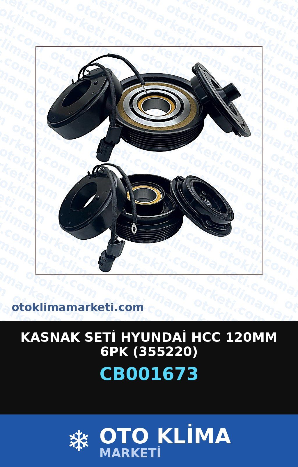 Kasnak Seti Hyundai Hcc 120MM 6PK   (355220) — KASNAK / PULE