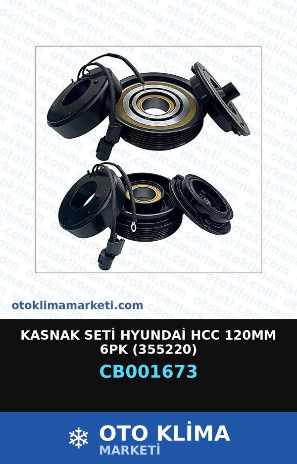 Kasnak Seti Hyundai Hcc 120MM 6PK   (355220) — KASNAK / PULE