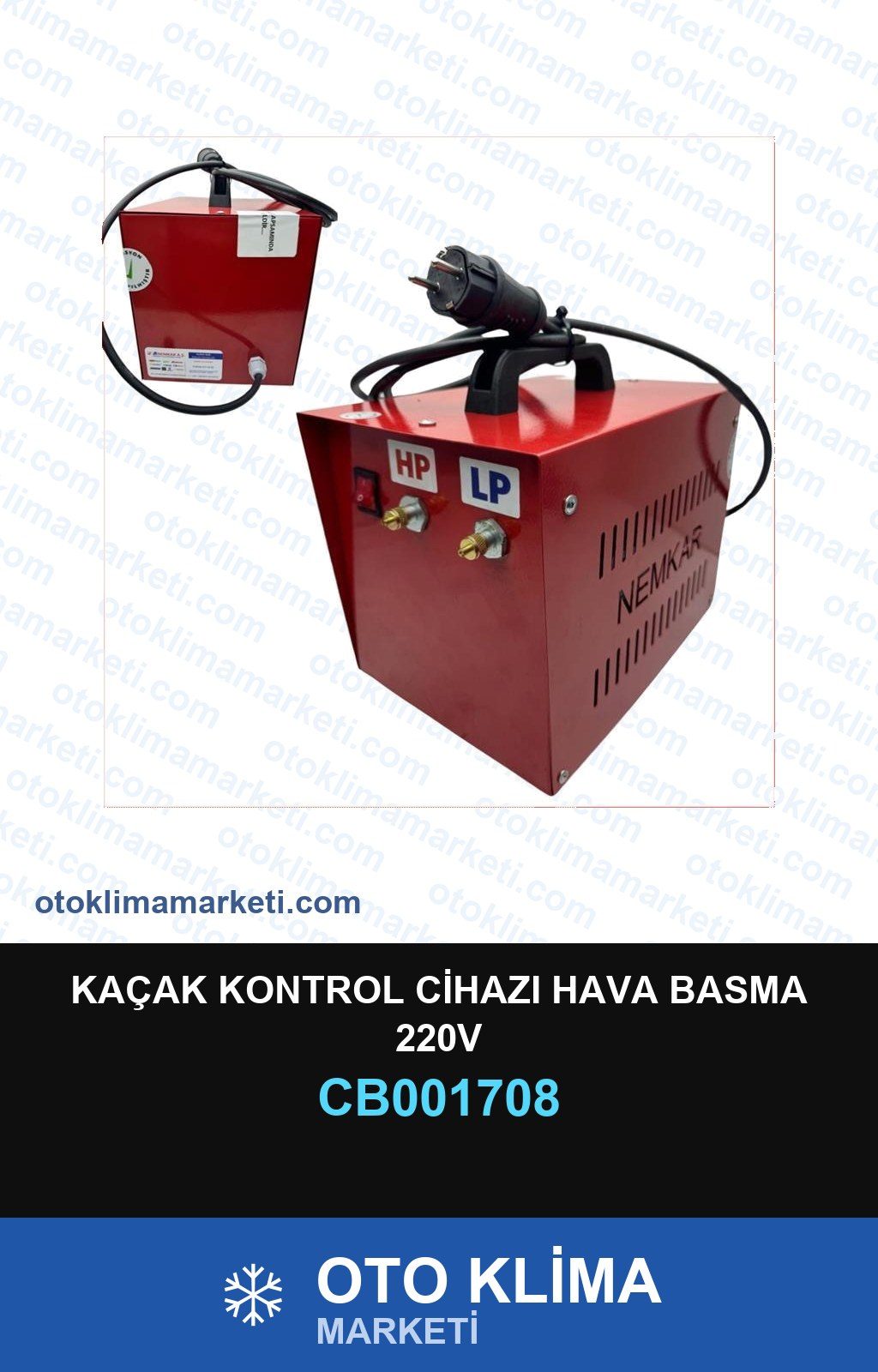 Klima Kaçak Kontrol Cihazı Hava Basma 220V — SERVİS EKİPMANI — Uyumlu: ÜNİVERSAL