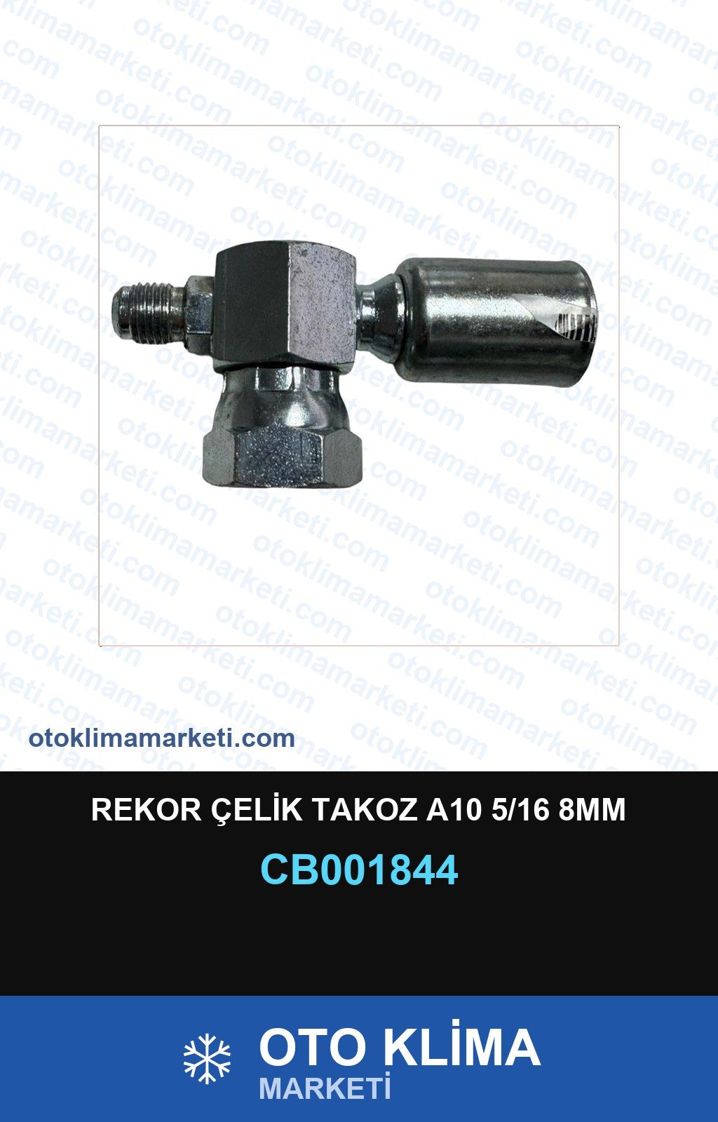 Klima Rekor Çelik Takoz A10 5/16 8MM — REKOR / KELEPÇE / KAPŞON — Uyumlu: ÜNİVERSAL