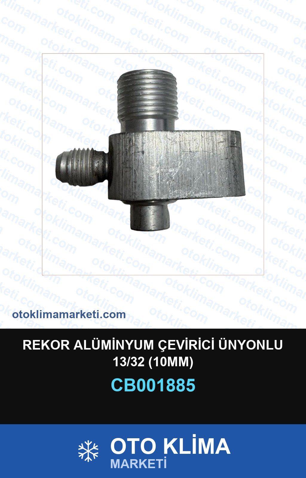 Klima Rekor Alüminyum Çevirici Ünyonlu 13/32 (10MM) — REKOR / KELEPÇE / KAPŞON — Uyumlu: ÜNİVERSAL