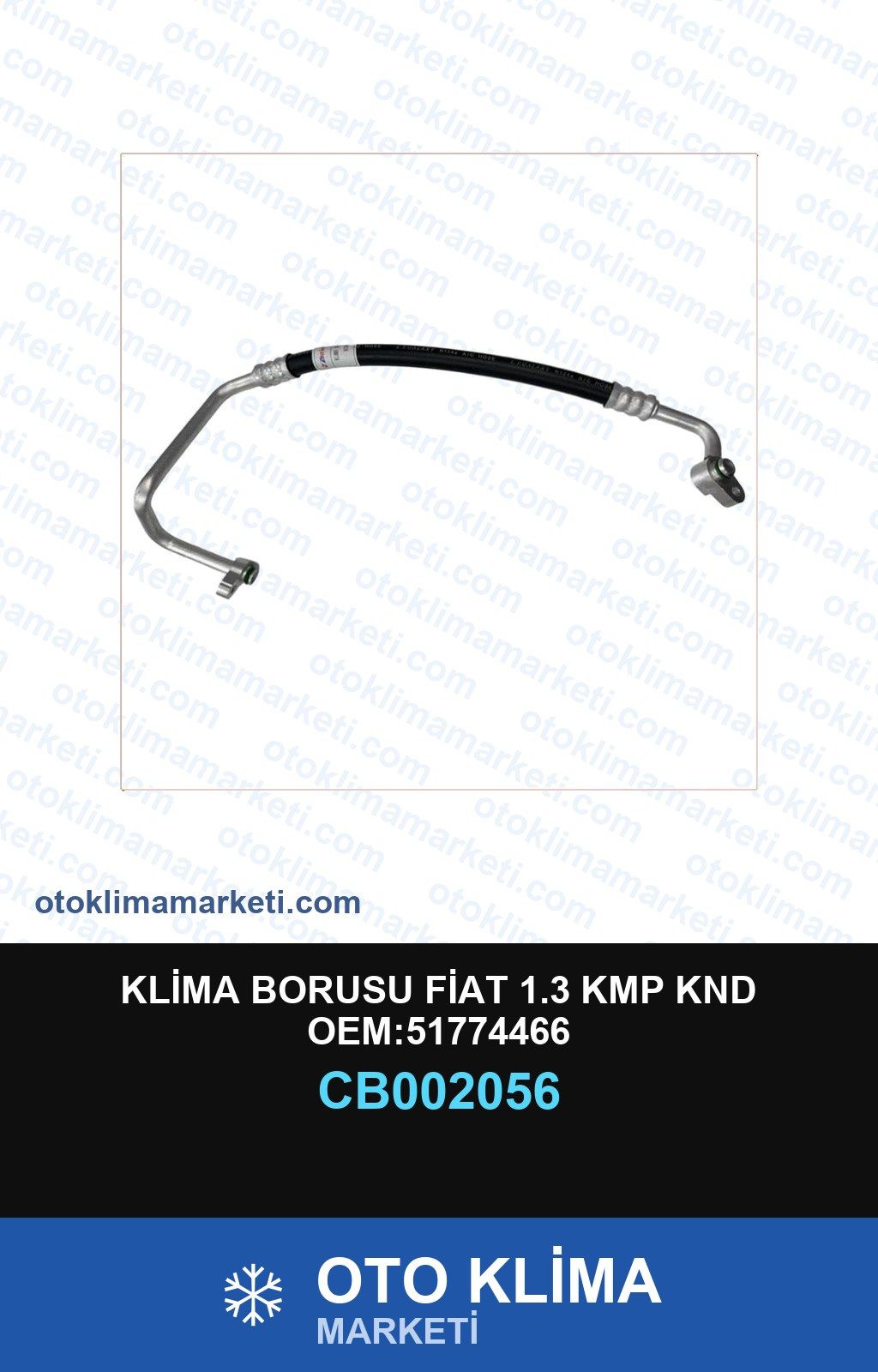 Klima Borusu Fiat 1.3 Kmp Knd OEM:51774466 | Oto Klima Marketi