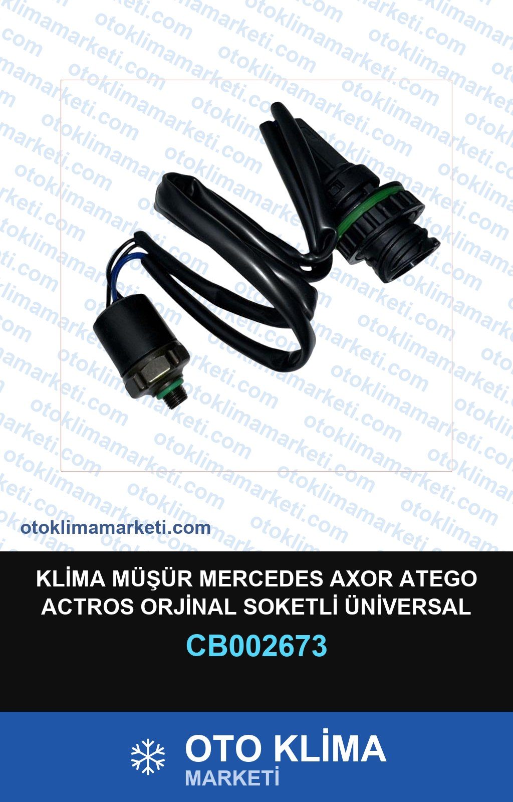 Klima Müşürü Mercedes Axor Atego Actros Orjinal Soketli Üniversal — MÜŞÜRLER — Uyumlu: MERCEDES BENZ, ÜNİVERSAL