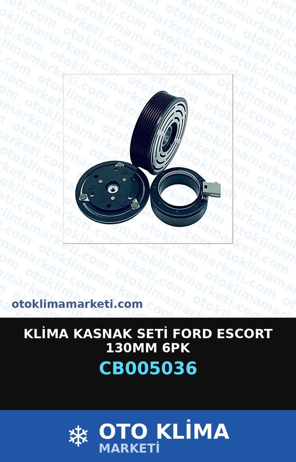 Klima Kasnak Seti Ford Escort 130MM 6PK — KASNAK SETİ
