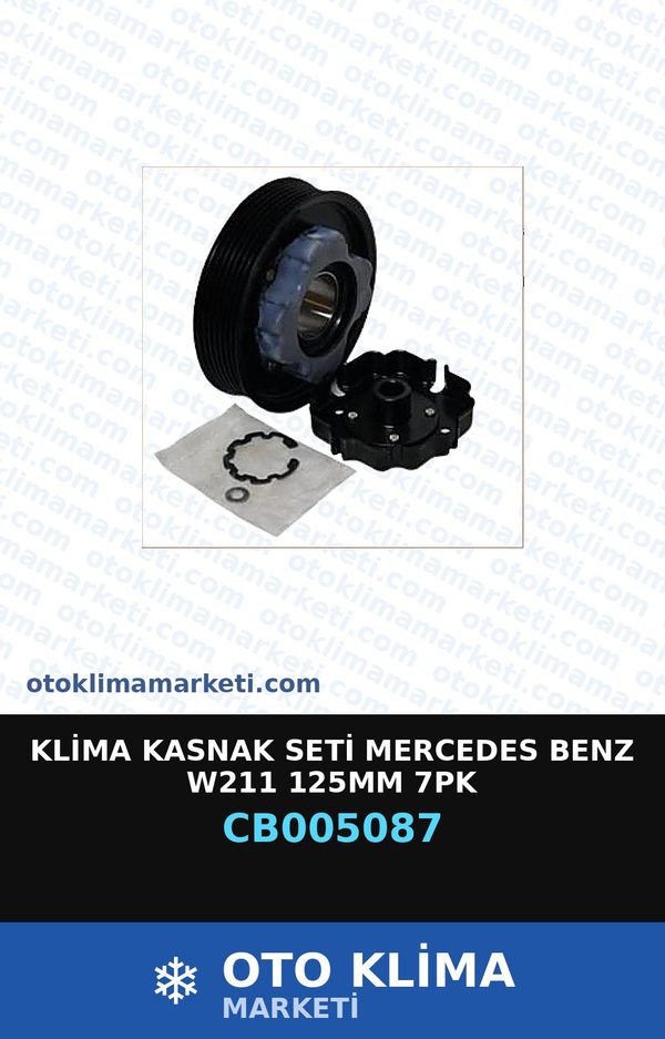 Klima Kasnak Seti Mercedes Benz W211 125MM 7PK — KASNAK SETİ