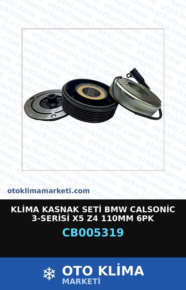Klima Kasnak Seti BMW Calsonic 3-Serisi X5 Z4 110MM 6PK — KASNAK SETİ