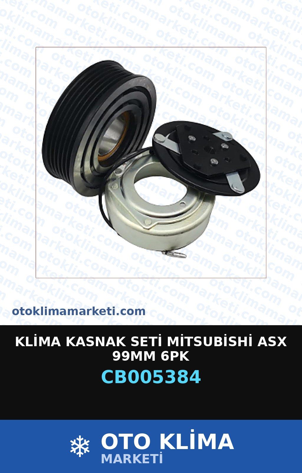 Klima Kasnak Seti Mitsubishi Asx 99MM 6PK — KASNAK SETİ