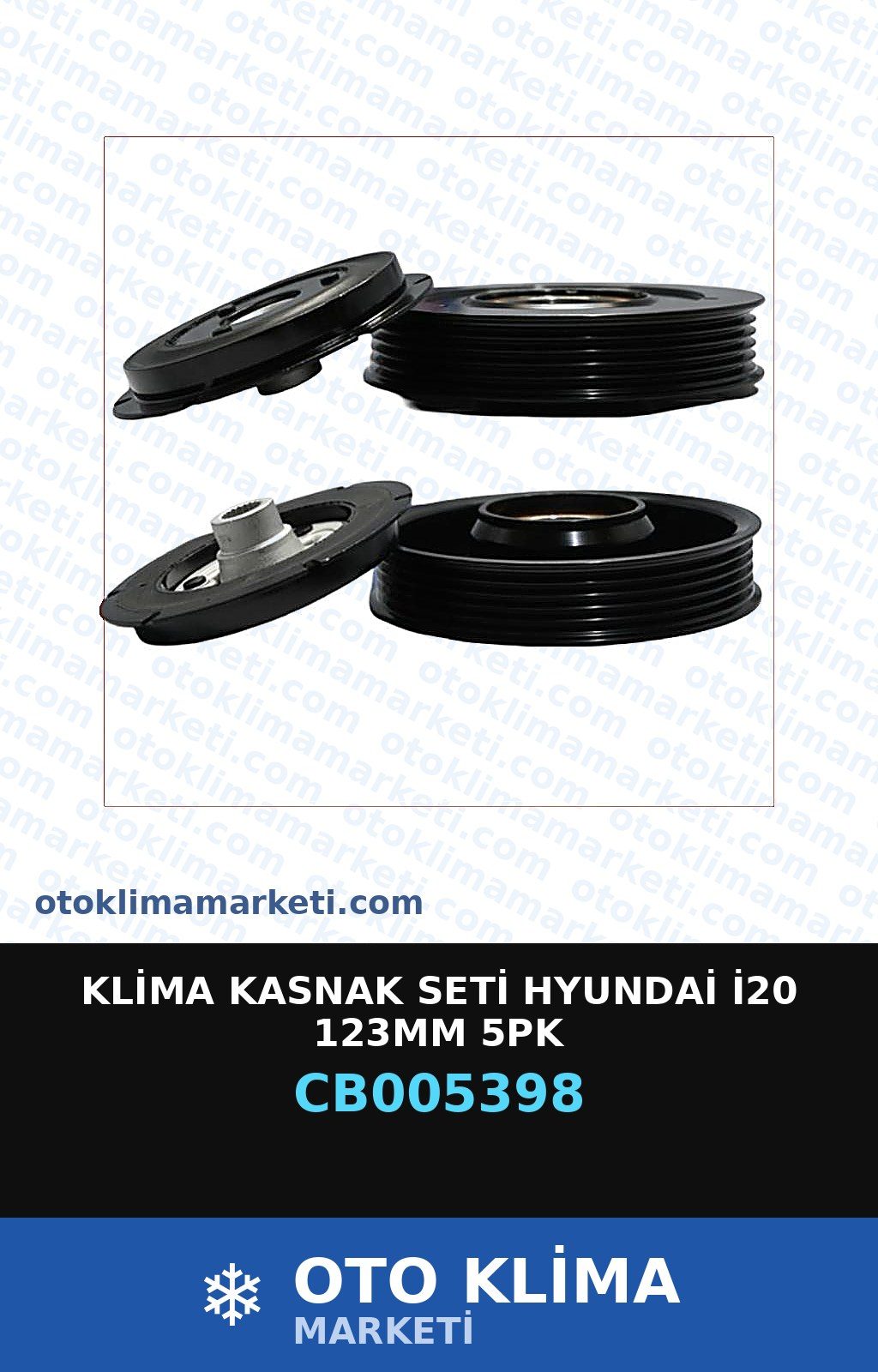Klima Kasnak Seti Hyundai İ20 123MM 5PK — KASNAK SETİ