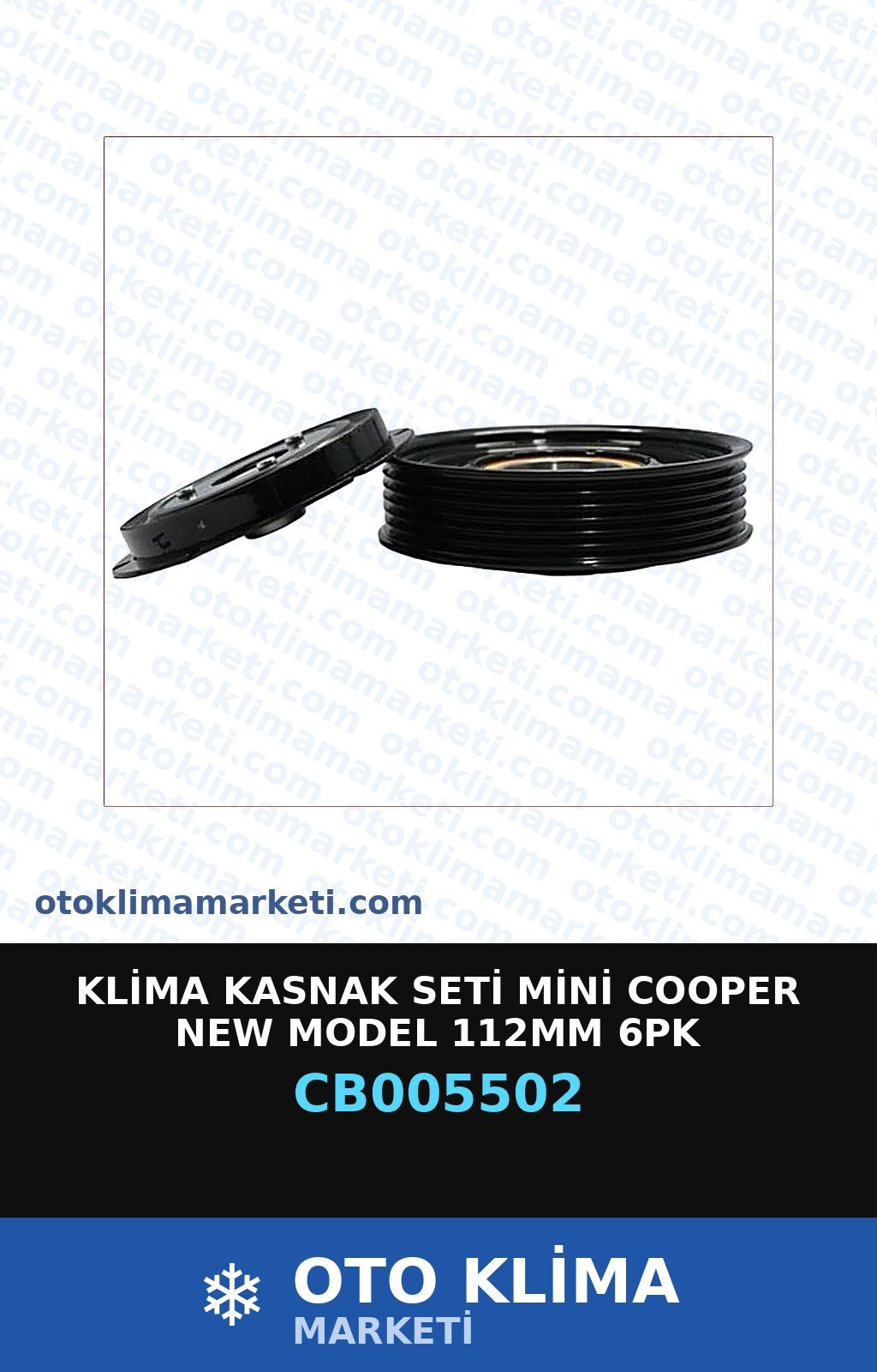 Klima Kasnak Seti Mini Cooper New Model 112MM 6PK — KASNAK SETİ