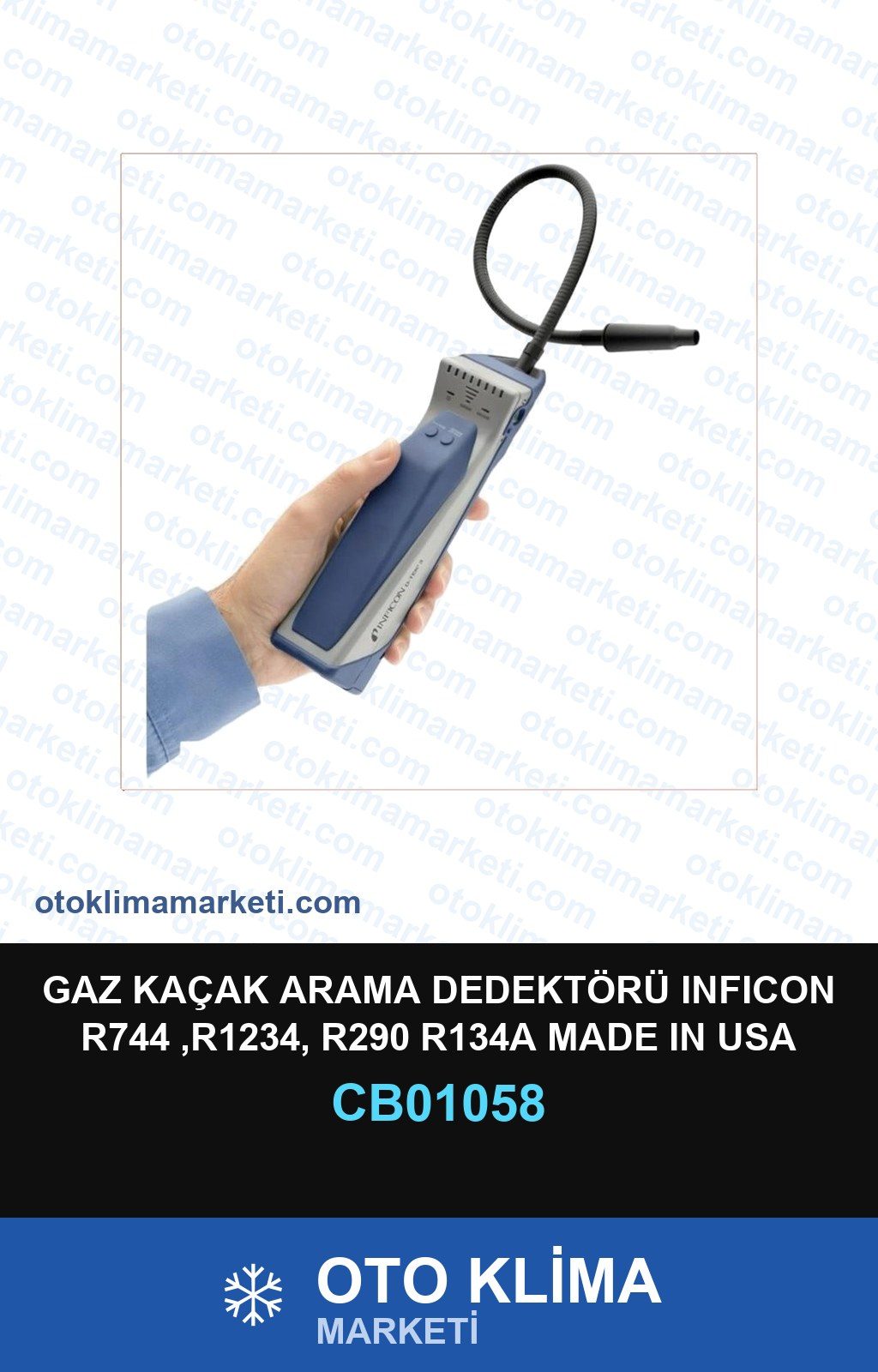 Klima Gaz Kaçak Arama Dedektörü Inficon R744 ,R1234, R290 R134A Made IN Usa — SERVİS EKİPMANI — Uyumlu: ÜNİVERSAL