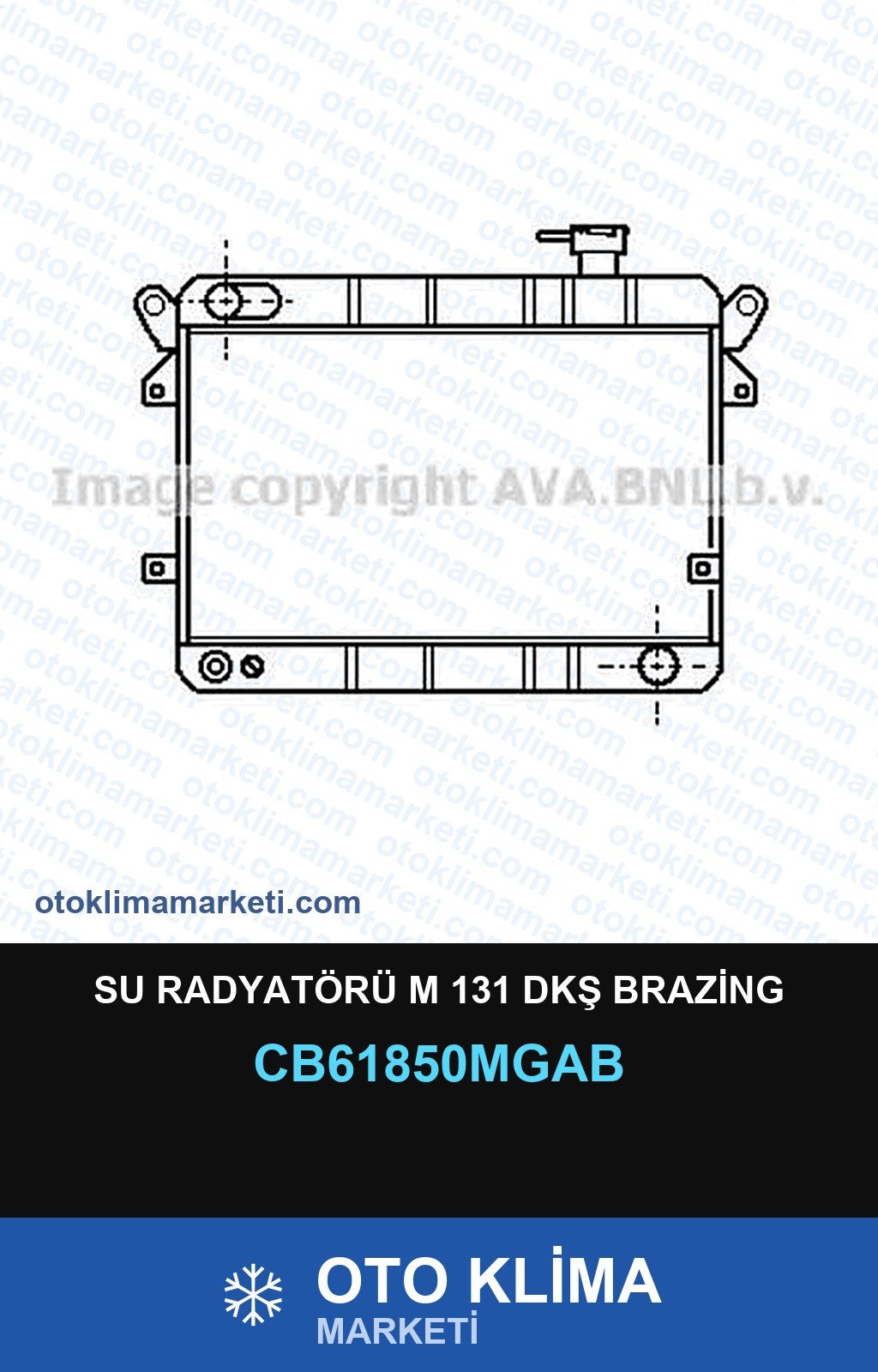 Su Radyatörü M 131 Dkş Brazing — SU RADYATÖRÜ — MGA marka