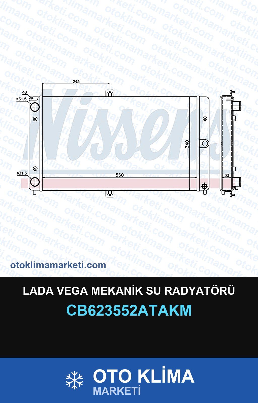 Lada Vega Mekanik Su Radyatörü — SU RADYATÖRÜ — VEKA marka