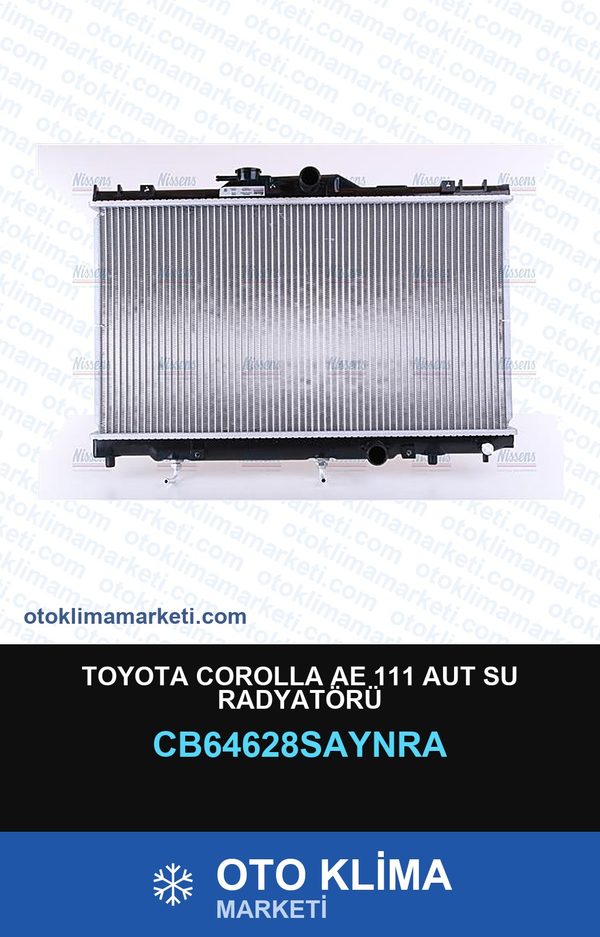 Toyota Corolla AE111 Aut Su Radyatörü — SU RADYATÖRÜ — UNICORE marka — Uyumlu: TOYOTA