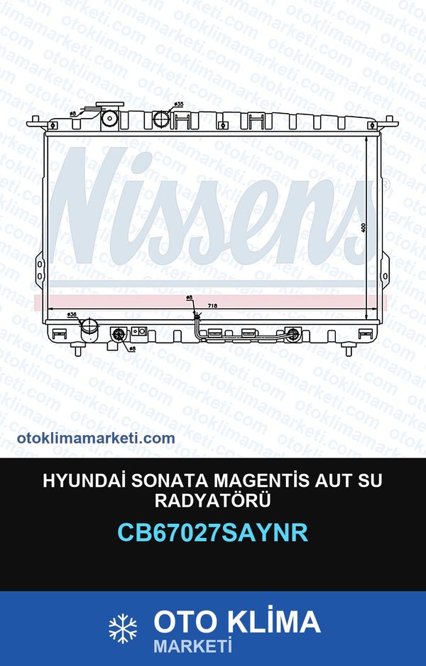 Hyundai Sonata Magentis Aut Su Radyatörü — SU RADYATÖRÜ — UNICORE marka — Uyumlu: HYUNDAI