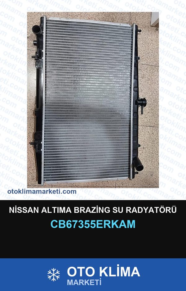 Nissan Altıma Brazing Su Radyatörü — SU RADYATÖRÜ — ERKA marka — Uyumlu: NISSAN