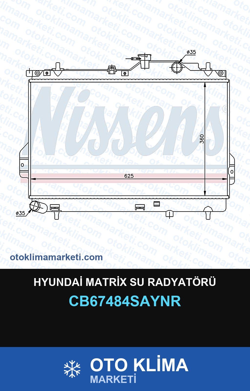 Hyundai Matrix Su Radyatörü — SU RADYATÖRÜ — UNICORE marka — Uyumlu: HYUNDAI