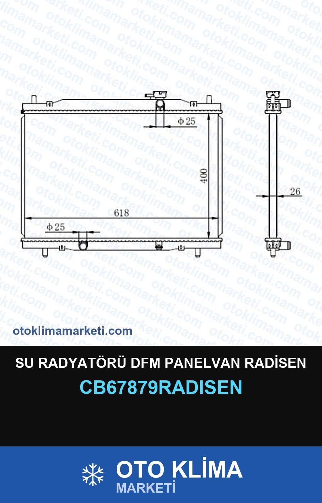 Su Radyatörü Dfm Panelvan Radisen — SU RADYATÖRÜ — RADİSEN marka