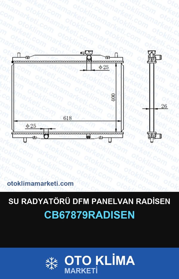 Su Radyatörü Dfm Panelvan Radisen — SU RADYATÖRÜ — RADİSEN marka